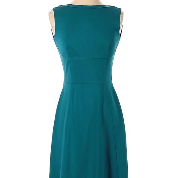 navy blue dress for baby girl Elie Tahari Women A-Line Dress Sleeveless Scoop Neck Floral Multicolor Size  US 2 main image 1